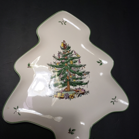 SPODE Christmas Tree Shape Serving Platter - Picture 4 of 6